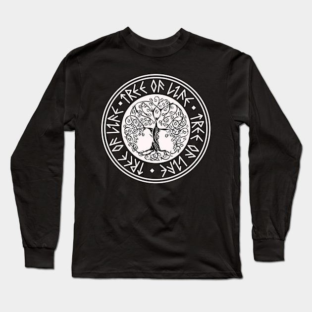 Celtic Tree Of Life Nordic Viking Long Sleeve T-Shirt by wbdesignz